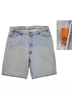 Levi's Vintage Orange Tab 560 Light Wash Jean Shorts Size 40